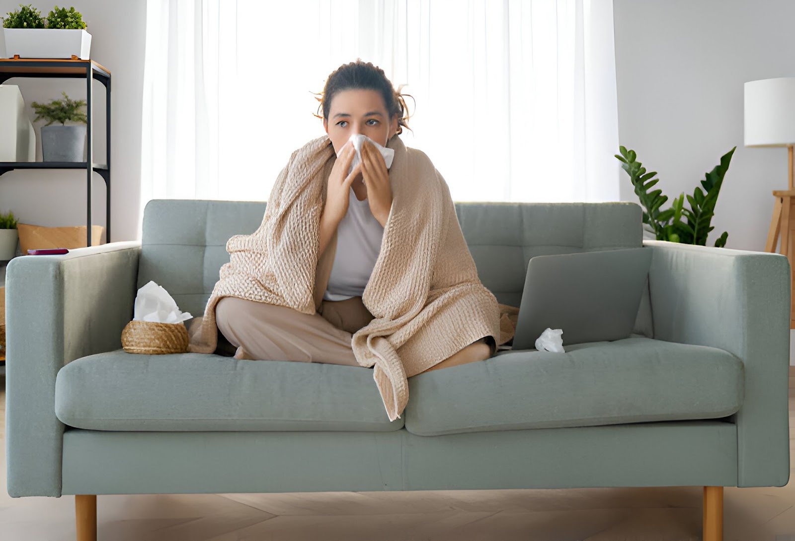 Woman Sick Due To Mould on Ceiling
