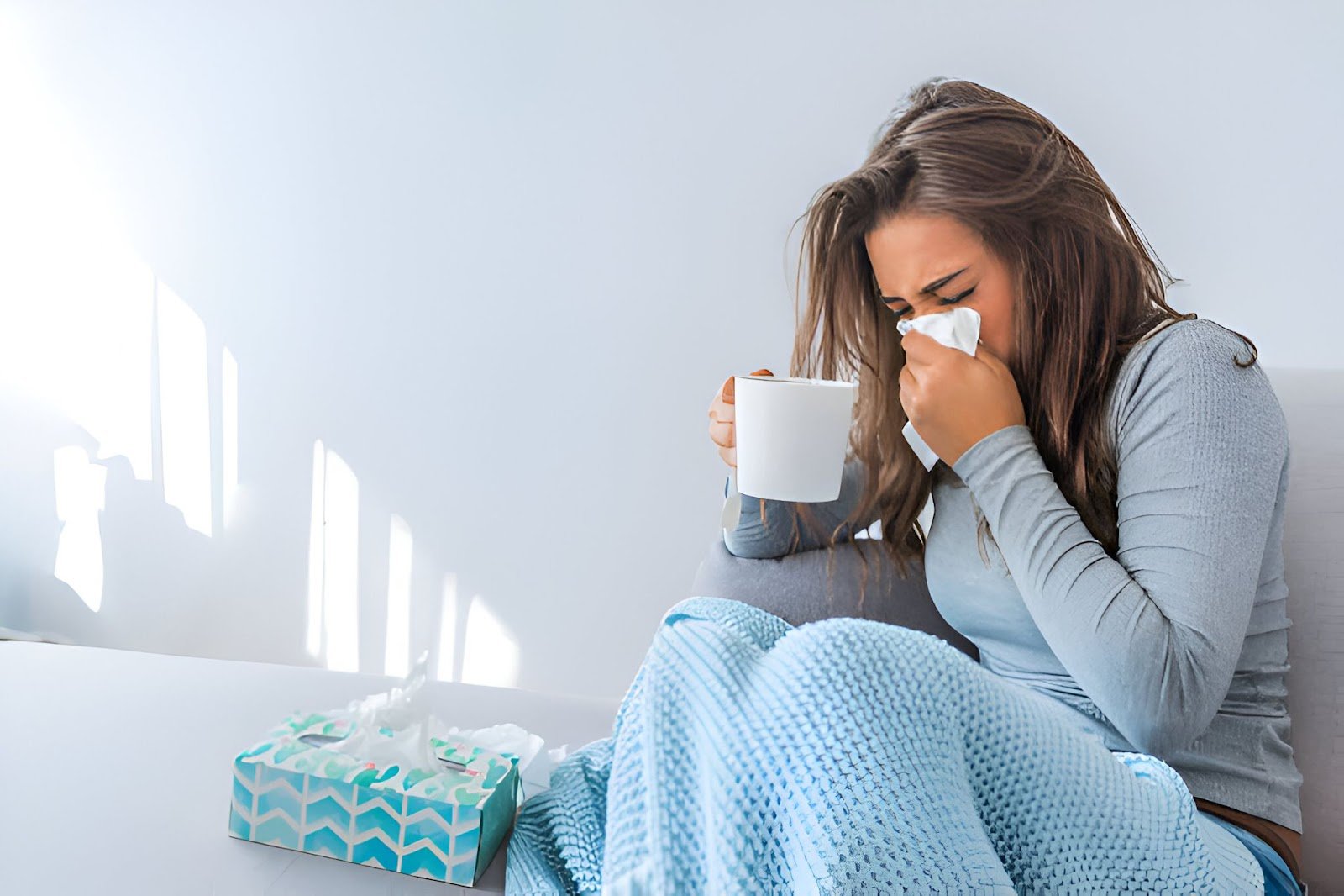 A woman sick from mould spores
